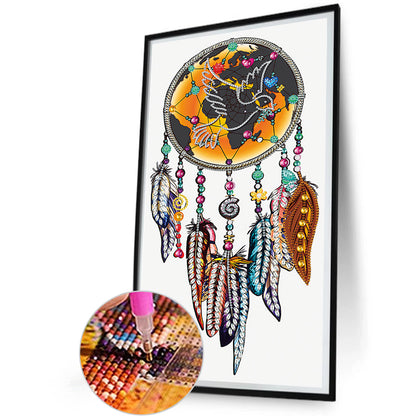 Peace Dream Catcher - Special Shaped Drill Diamond Painting 30*50CM