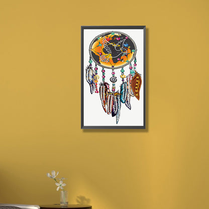 Peace Dream Catcher - Special Shaped Drill Diamond Painting 30*50CM