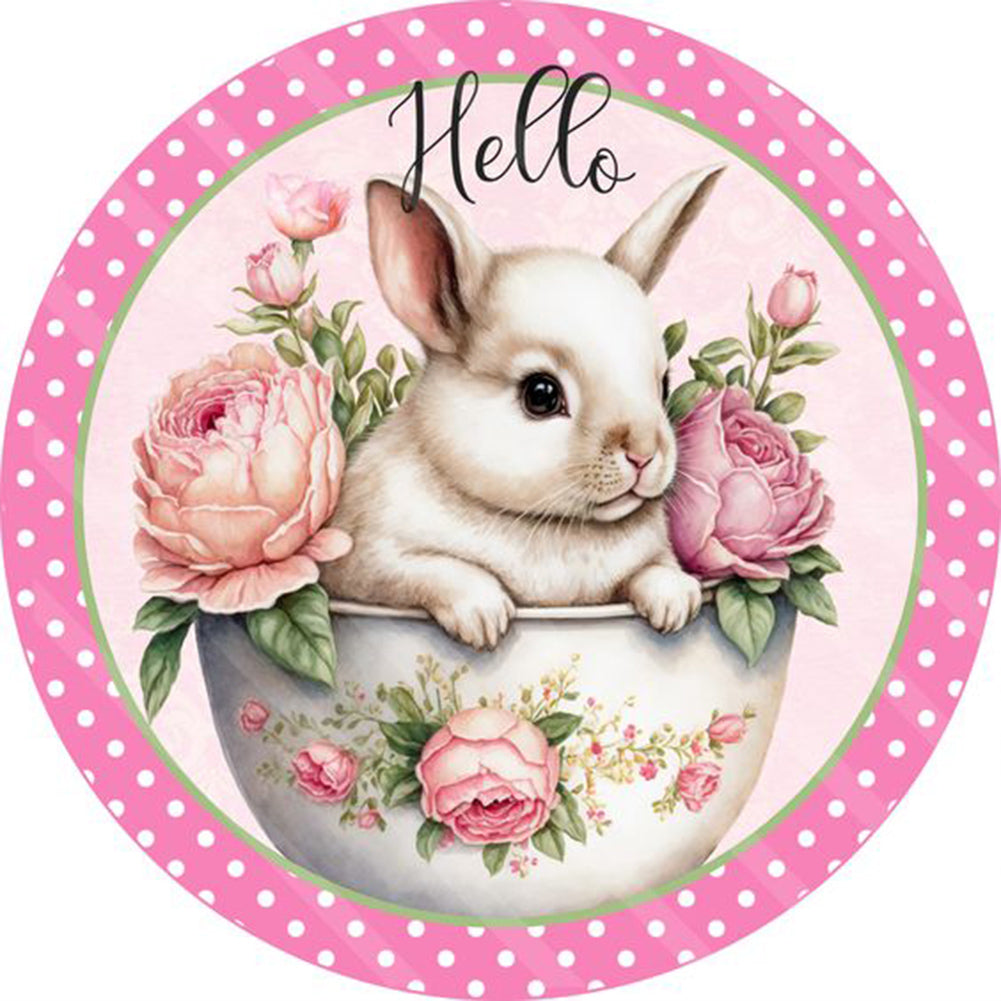 Bunny Garland - Full Round Drill Diamond Painting 30*30CM