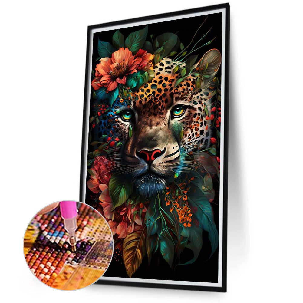 Leopard - Full Round Drill Diamond Painting 40*70CM