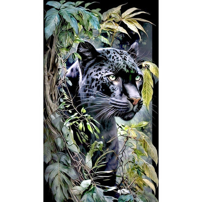 Jungle Panther - Full Round Drill Diamond Painting 40*70CM
