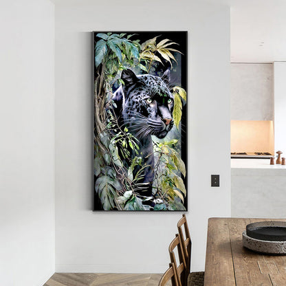 Jungle Panther - Full Round Drill Diamond Painting 40*70CM