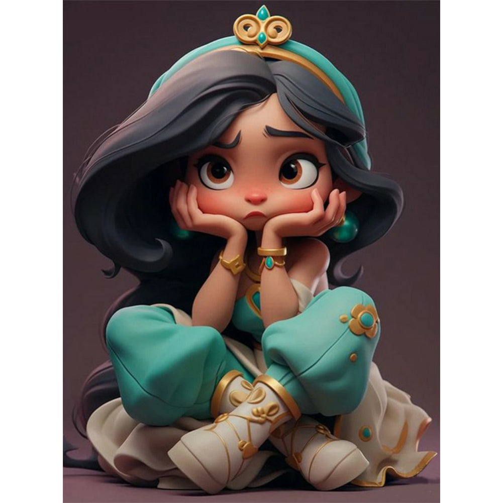 Princess Jasmine - Full Round Drill Diamond Painting 30*40CM