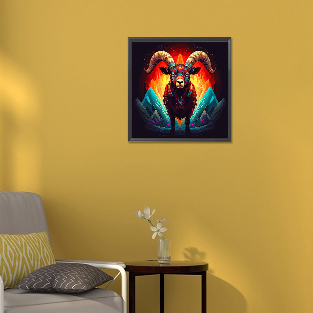 Sheep In Flames - Full Round Drill Diamond Painting 30*30CM