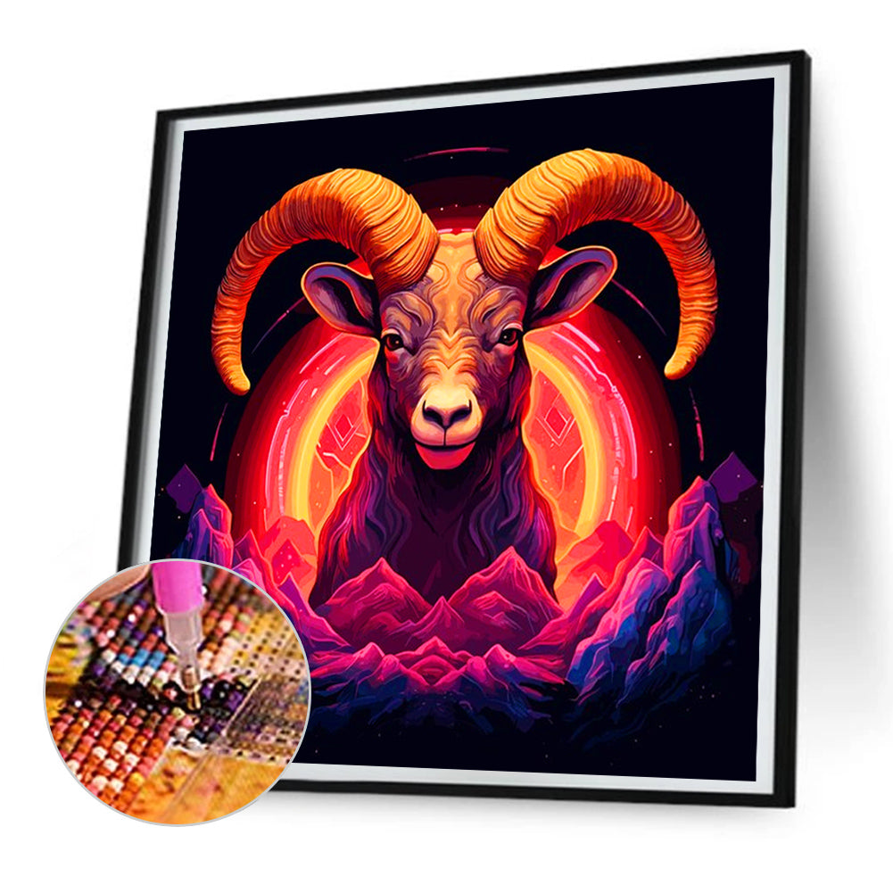 Sheep On Fire - Full Round Drill Diamond Painting 30*30CM
