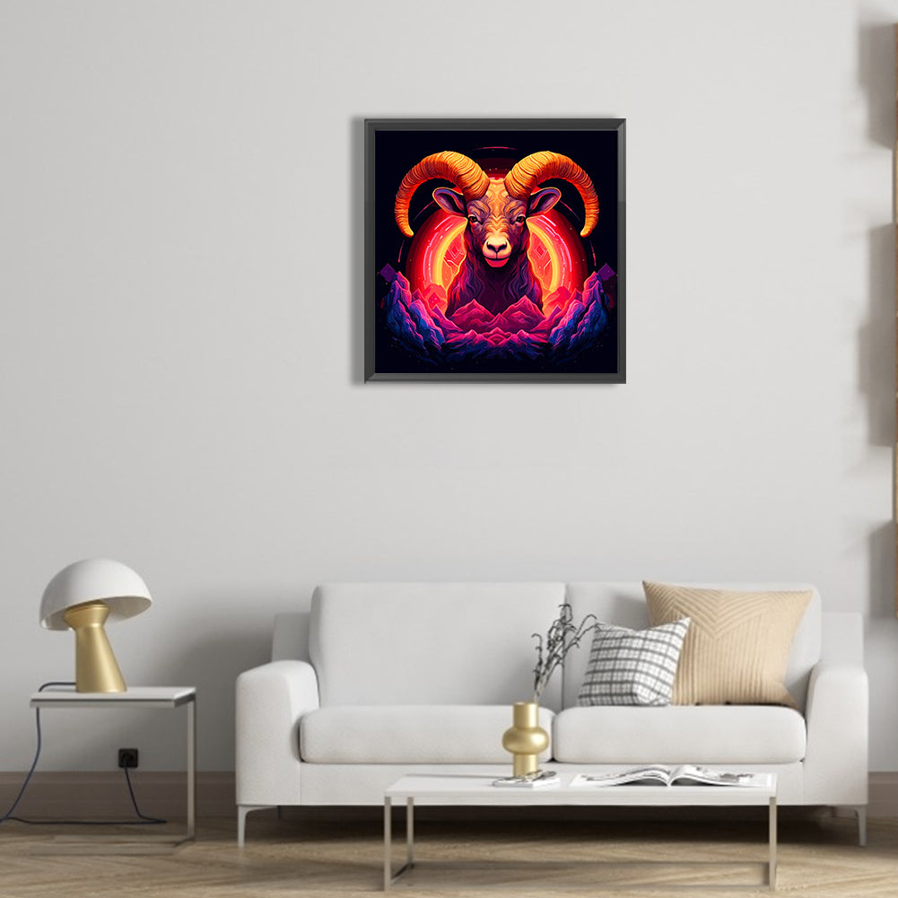 Sheep On Fire - Full Round Drill Diamond Painting 30*30CM