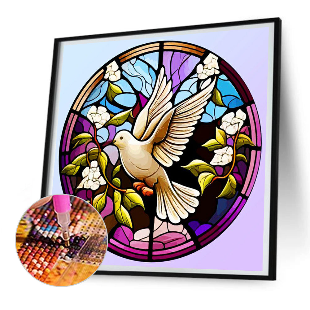 Peace Dove - Full Round Drill Diamond Painting 30*30CM