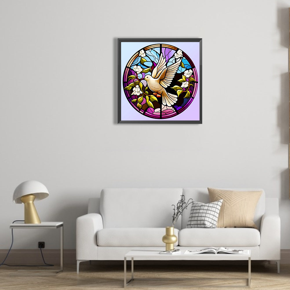 Peace Dove - Full Round Drill Diamond Painting 30*30CM