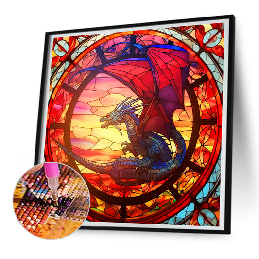 Overlooked Dragon - Full Round Drill Diamond Painting 30*30CM