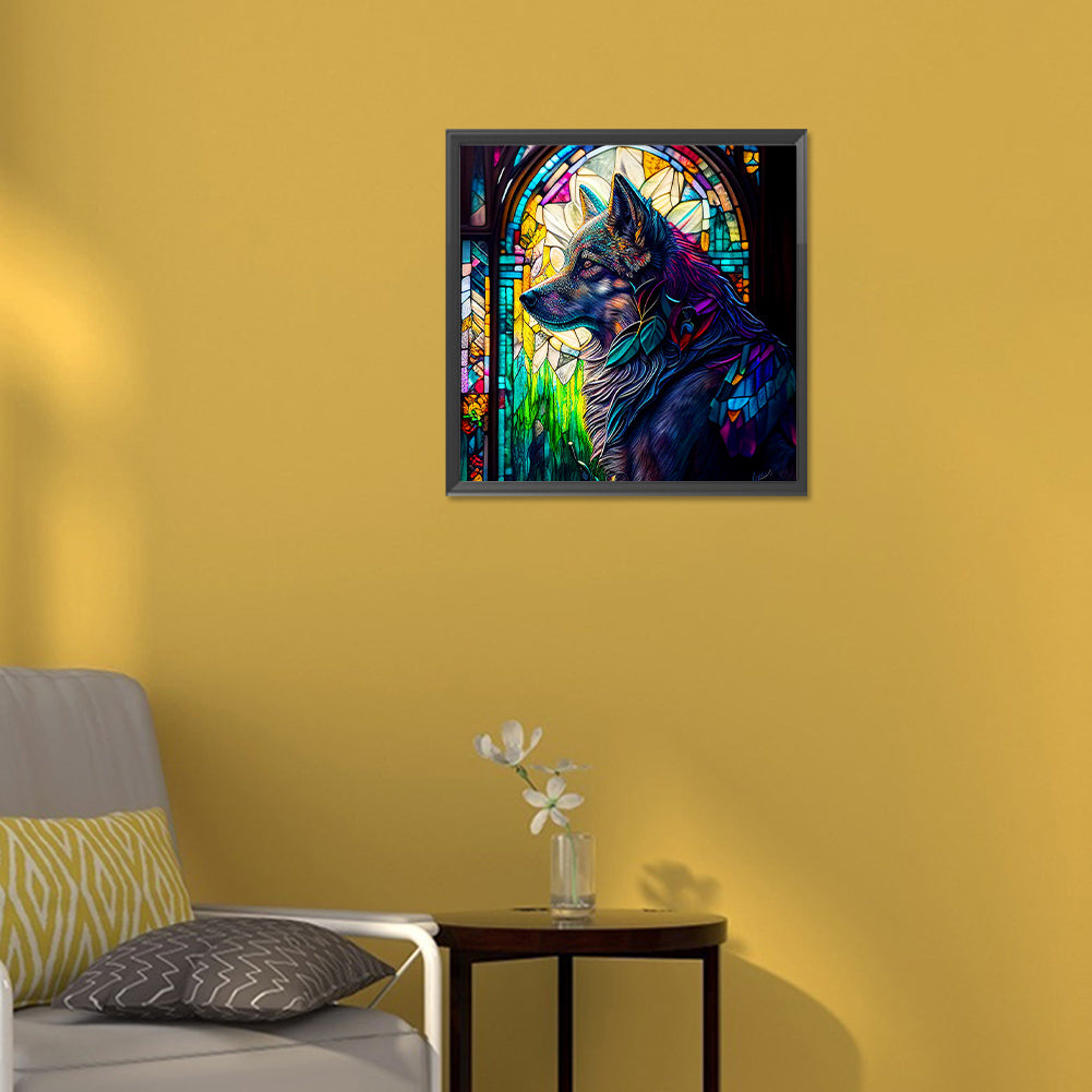 Silent Wolf - Full Round Drill Diamond Painting 30*30CM