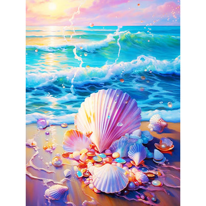 Sea Shells - Full Round Drill Diamond Painting 30*40CM