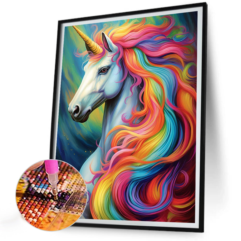 Colorful Horse - Full Round Drill Diamond Painting 30*40CM