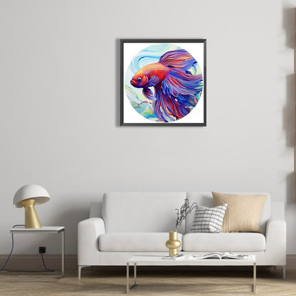 Betta Fish - Full Round Drill Diamond Painting 30*30CM