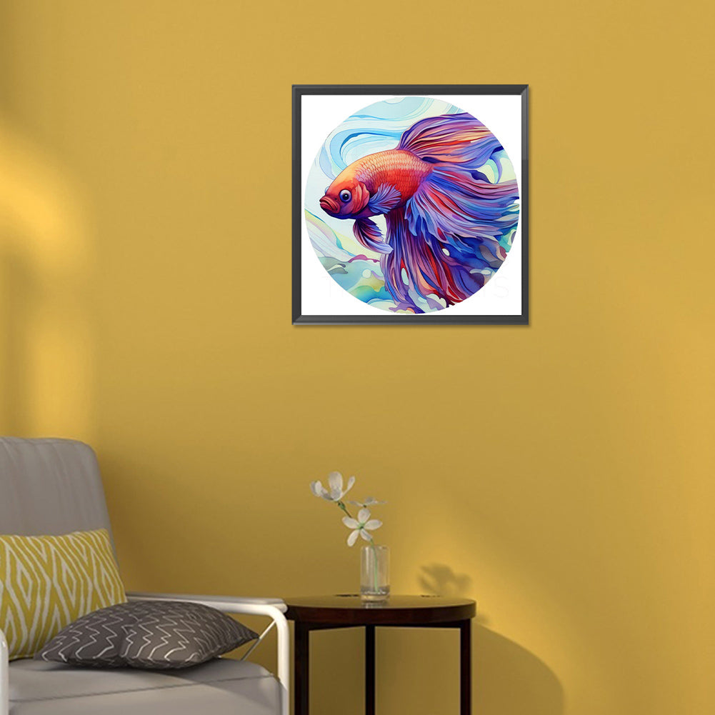 Betta Fish - Full Round Drill Diamond Painting 30*30CM