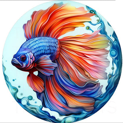 Betta Fish - Full Round Drill Diamond Painting 30*30CM