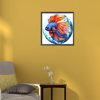 Betta Fish - Full Round Drill Diamond Painting 30*30CM