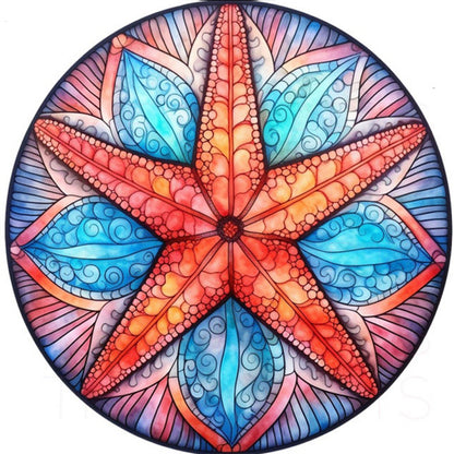 Starfish - Full Round Drill Diamond Painting 30*30CM