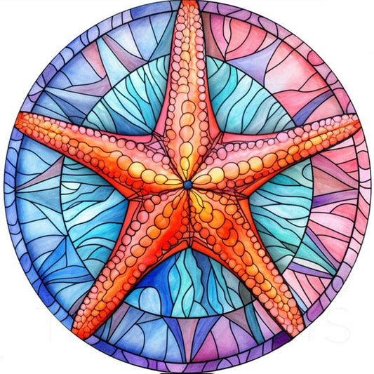 Starfish - Full Round Drill Diamond Painting 30*30CM