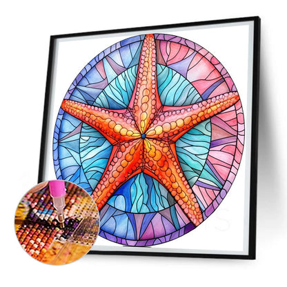 Starfish - Full Round Drill Diamond Painting 30*30CM