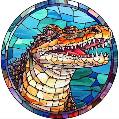 Crocodile - Full Round Drill Diamond Painting 30*30CM