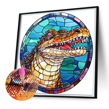 Crocodile - Full Round Drill Diamond Painting 30*30CM