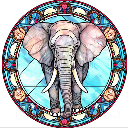 Elephant - Full Round Drill Diamond Painting 30*30CM