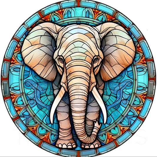 Elephant - Full Round Drill Diamond Painting 30*30CM