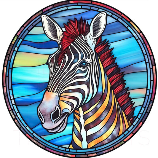 Zebra - Full Round Drill Diamond Painting 30*30CM