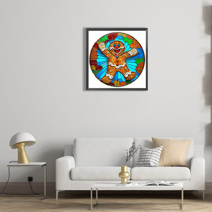 Gingerbread Man - Full Round Drill Diamond Painting 30*30CM