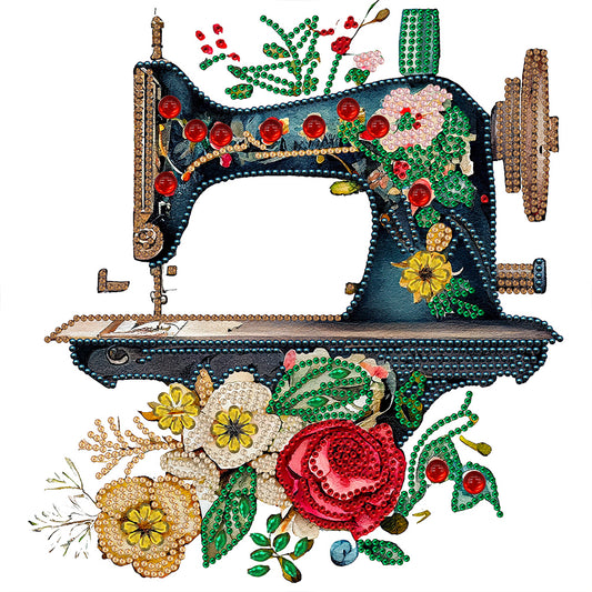 Vintage Sewing Machine - Special Shaped Drill Diamond Painting 30*30CM
