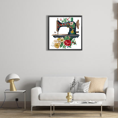 Vintage Sewing Machine - Special Shaped Drill Diamond Painting 30*30CM