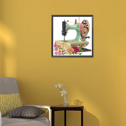 Vintage Sewing Machine - Special Shaped Drill Diamond Painting 30*30CM