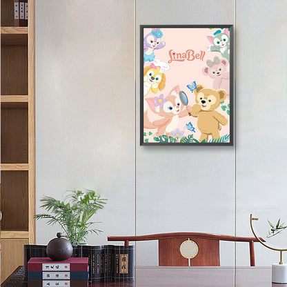 Watercolor Disney Rena Belle - Full Round Drill Diamond Painting 30*40CM