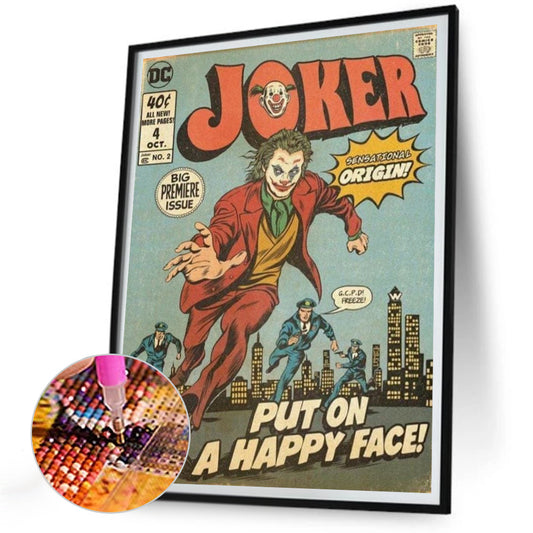 Clown Pictorial - Full Round Drill Diamond Painting 30*40CM