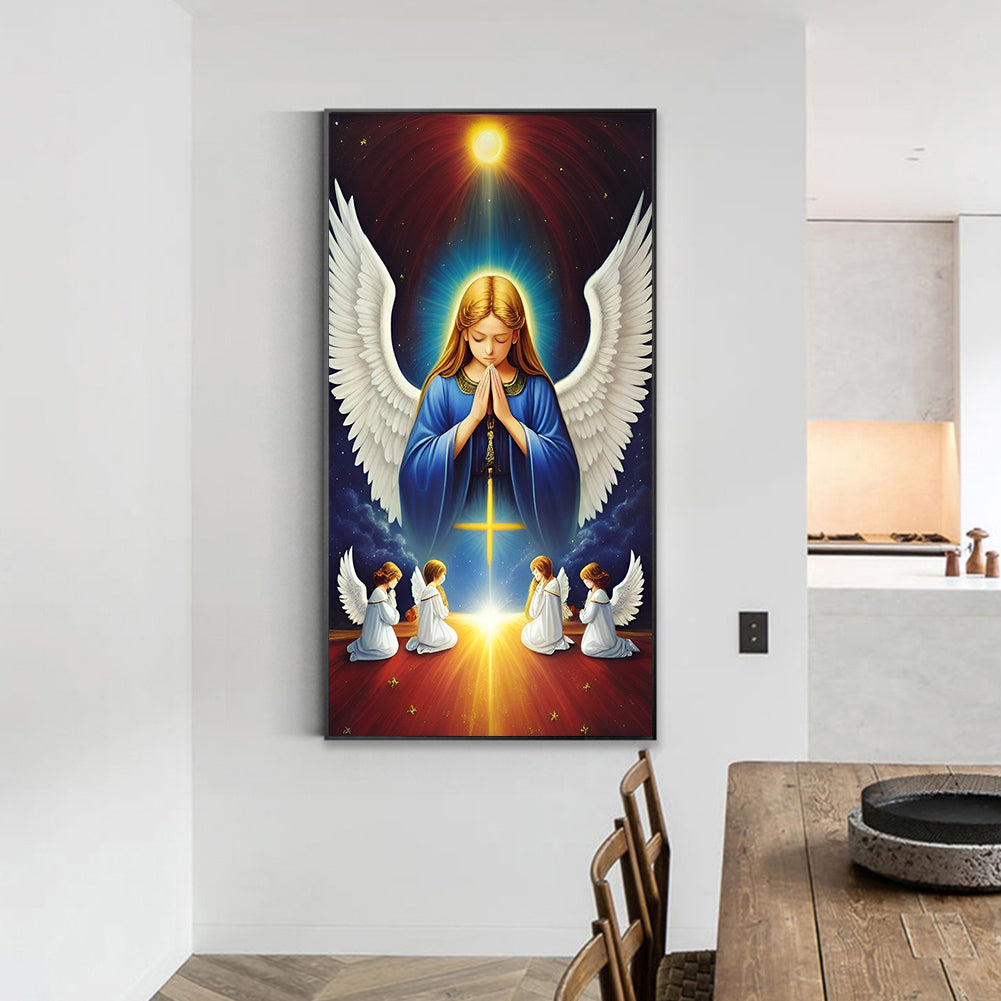 Our Lady Of The Angels - Full Round Drill Diamond Painting 40*70CM