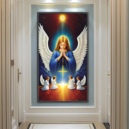 Our Lady Of The Angels - Full Round Drill Diamond Painting 40*70CM