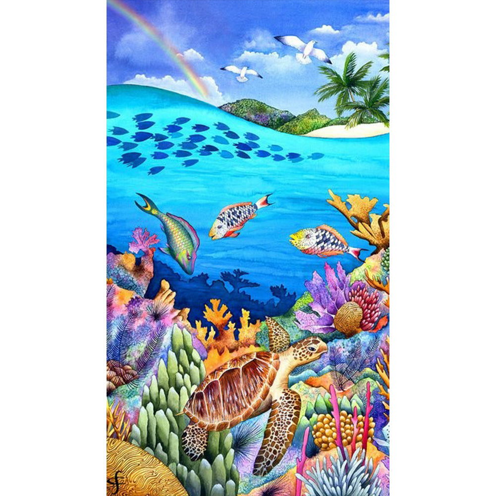 Marine Life - Full Round Drill Diamond Painting 40*70CM