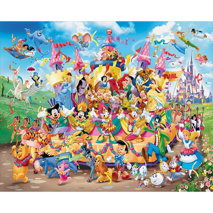 Disney Family Portrait - Full Round Drill Diamond Painting 80*60CM