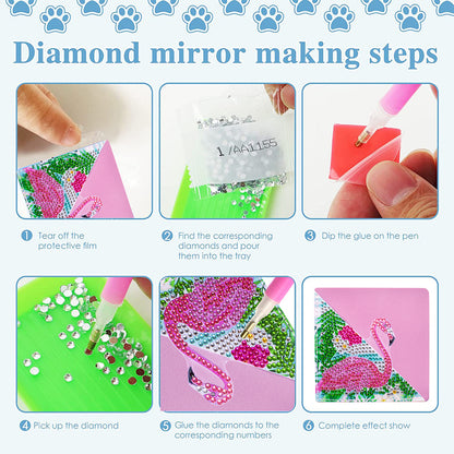 DIY Diamond Art Bookmarks Art Craft 5D Leather Triangle for Beginner Adults Kids