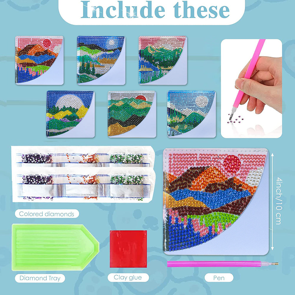 DIY Diamond Art Bookmarks Art Craft 5D Leather Triangle for Beginner Adults Kids