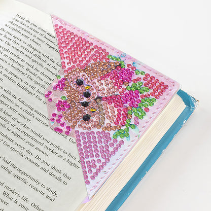 DIY Diamond Art Bookmarks Art Craft 5D Leather Triangle for Beginner Adults Kids