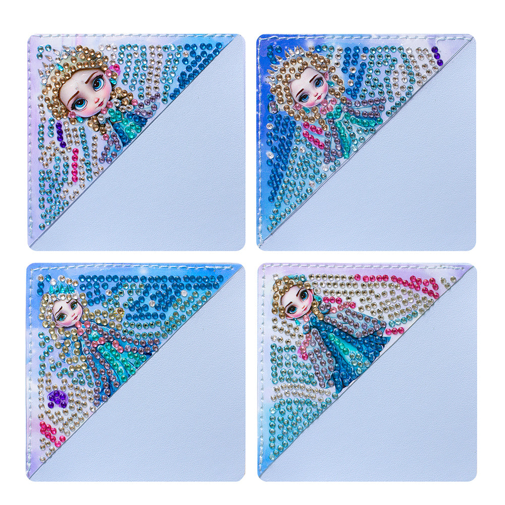 DIY Diamond Art Bookmarks Art Craft 5D Leather Triangle for Beginner Adults Kids