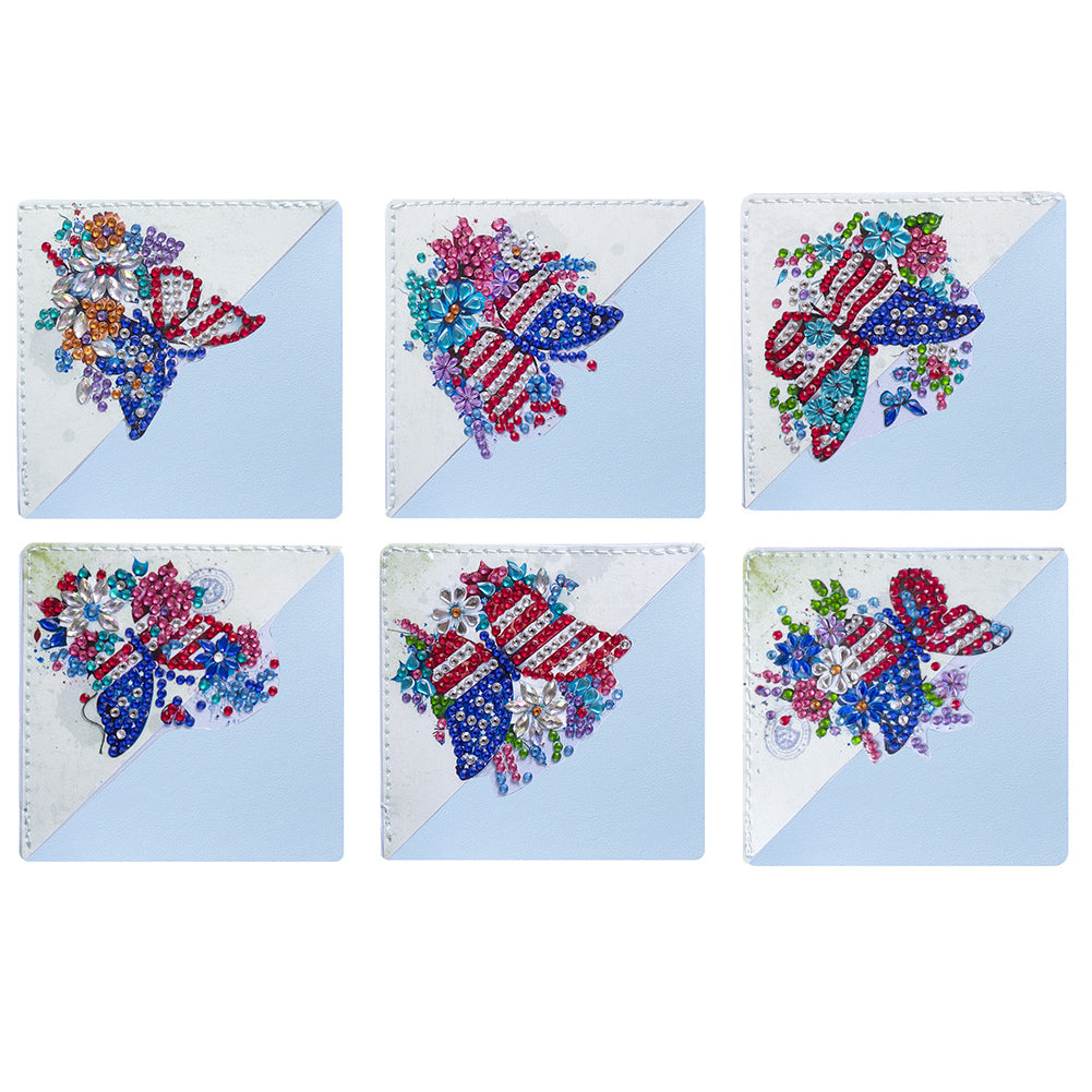 DIY Diamond Art Bookmarks Art Craft 5D Leather Triangle for Beginner Adults Kids