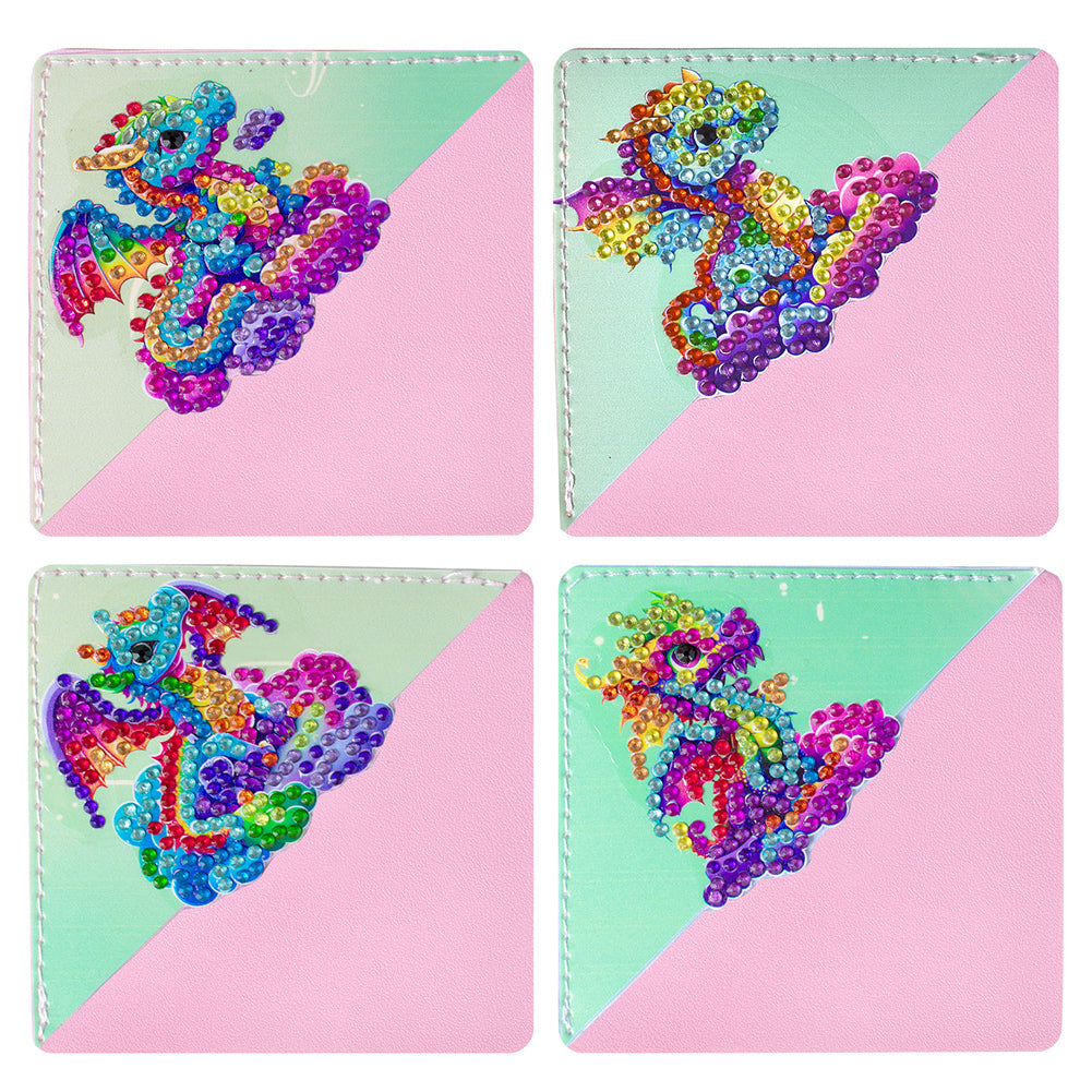 DIY Diamond Art Bookmarks Art Craft 5D Leather Triangle for Beginner Adults Kids