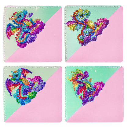 DIY Diamond Art Bookmarks Art Craft 5D Leather Triangle for Beginner Adults Kids