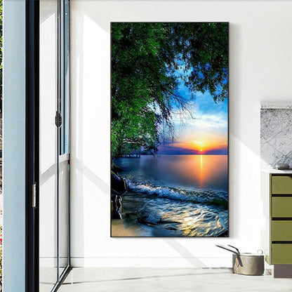 Lake - Full Round Drill Diamond Painting 40*70CM