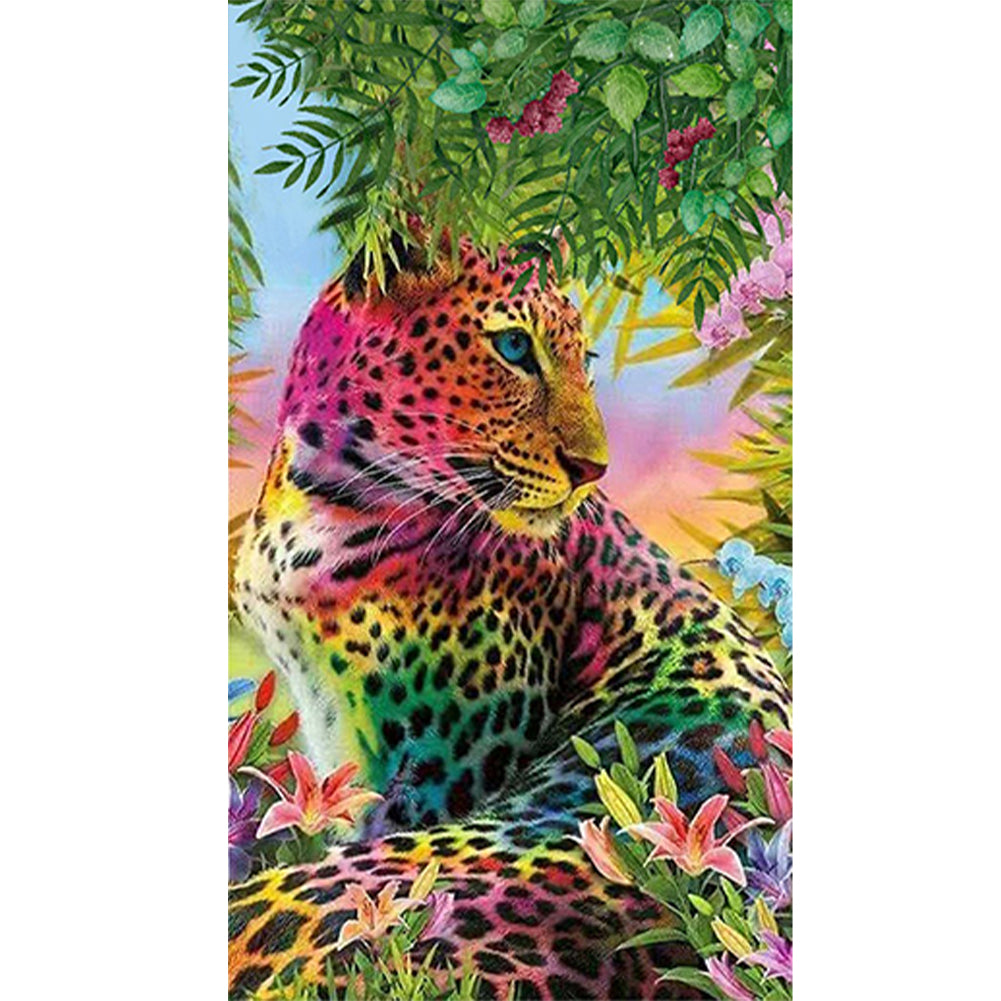 Leopard - Full Round Drill Diamond Painting 40*70CM