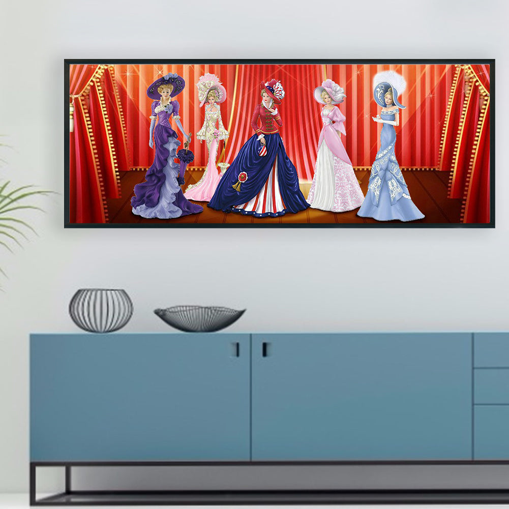 Miss - Full Round Drill Diamond Painting 80*30CM