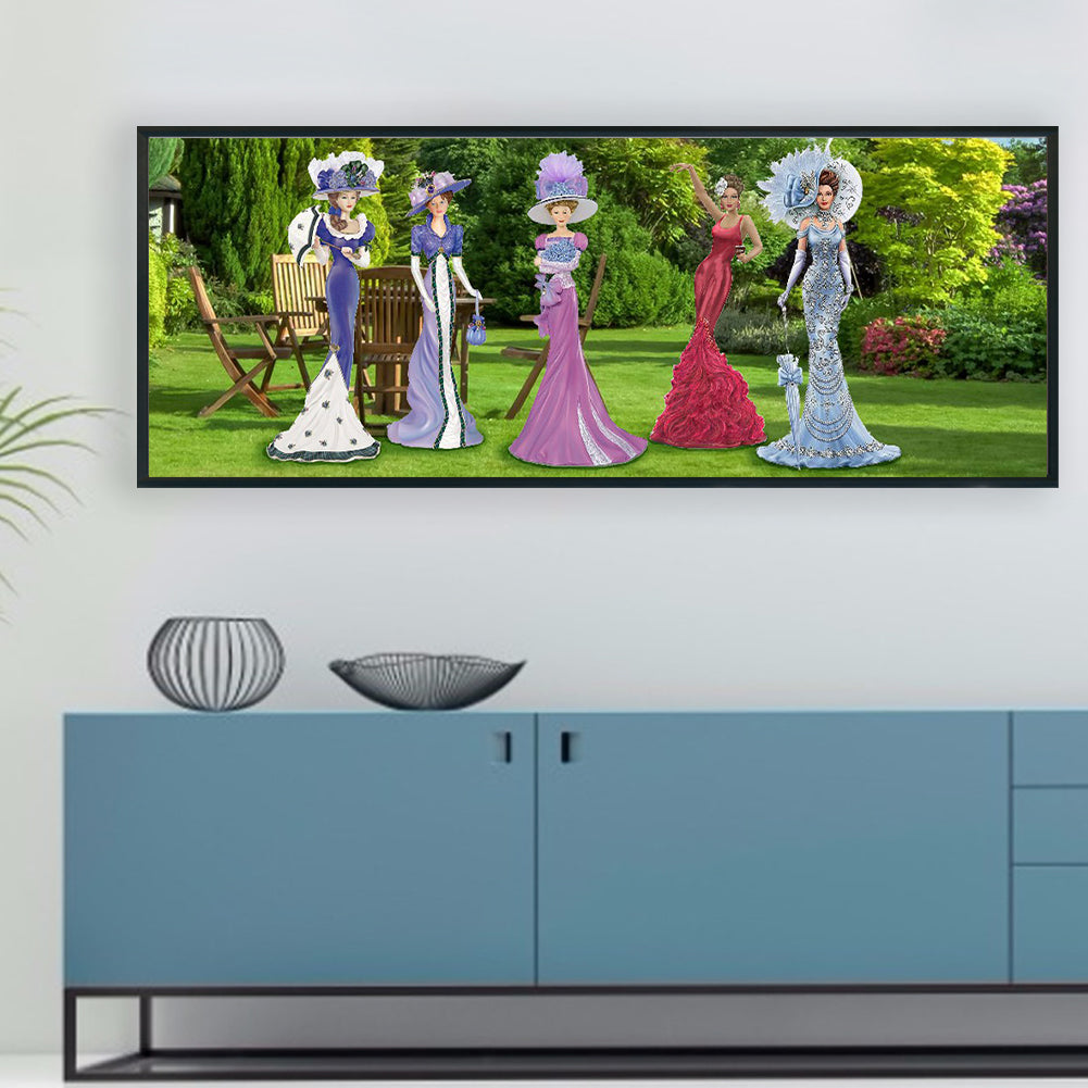 Miss - Full Round Drill Diamond Painting 80*30CM