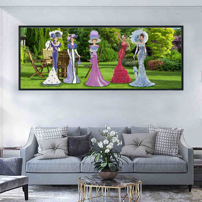 Miss - Full Round Drill Diamond Painting 80*30CM